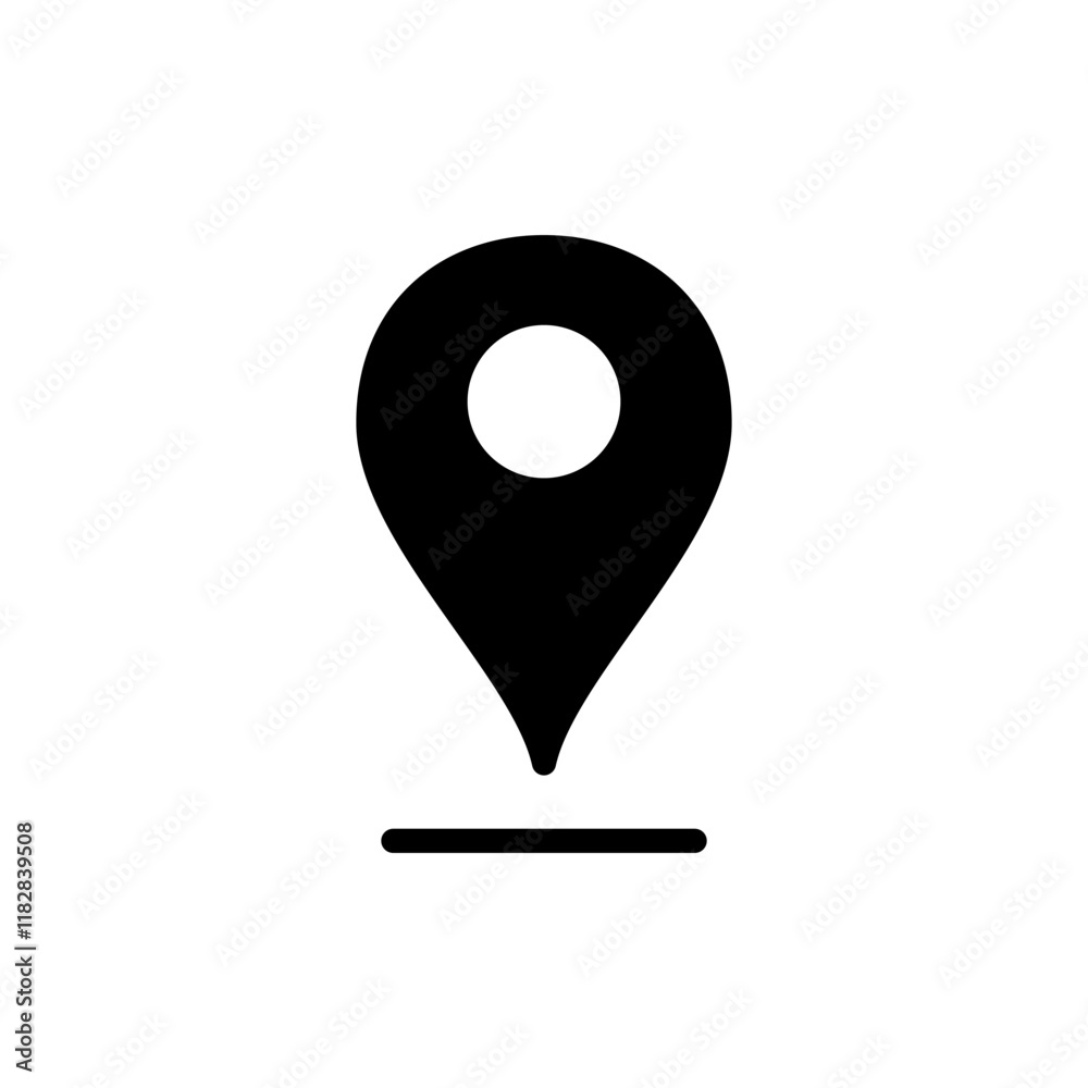 Pin icon vector illustration. Location sign and symbol. destination icon. map pin Pin icon vector illustration. Location sign and symbol. destination icon. map pin