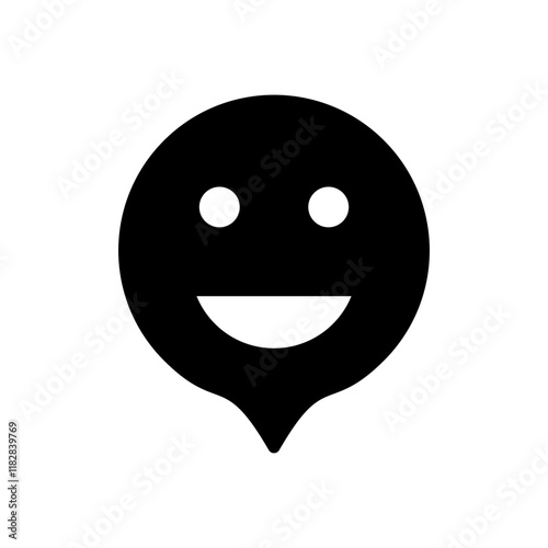 smile icon vector illustration. smile emoticon icon. feedback sign and symbol