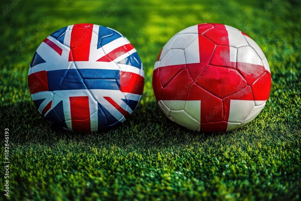 Fototapeta premium Football Quarterfinal Match England vs Switzerland Euro 2025