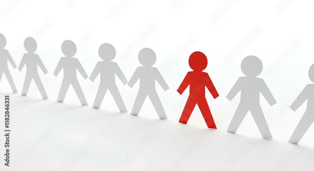 Standing Out in a Crowd - Perfect for Leadership, Teamwork, and Motivational Presentations Standing Out in a Crowd - Perfect for Leadership, Teamwork, and Motivational Presentations