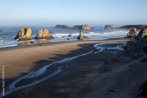 Oregon beach at sunrise 