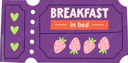 Breakfast In Bed Coupon Ticket