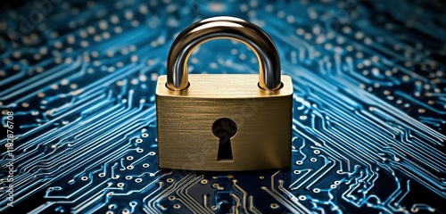 Wallpaper Mural concept of data security and cyber protection in the digital age Torontodigital.ca