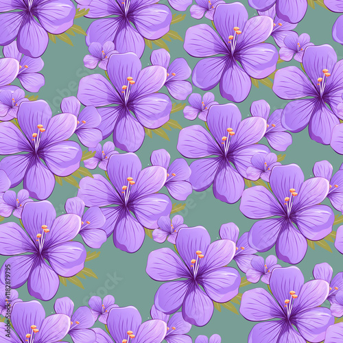 watercolor seamless pattern with vintage flowers. beautiful botanical print with colorful flowers. decorative any. bright spring or summer background. design. decor. textile