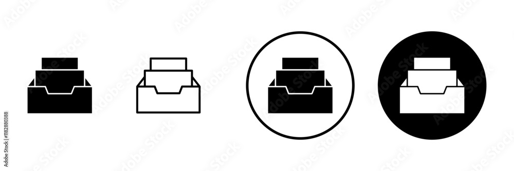 Archive folders icon vector. Document vector icon. Archive storage icon. Archive folders icon vector. Document vector icon. Archive storage icon.