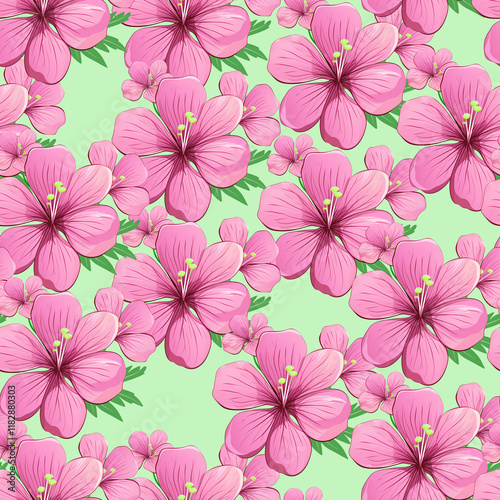 watercolor seamless pattern with vintage flowers. beautiful botanical print with colorful flowers. decorative any. bright spring or summer background. design. decor. textile