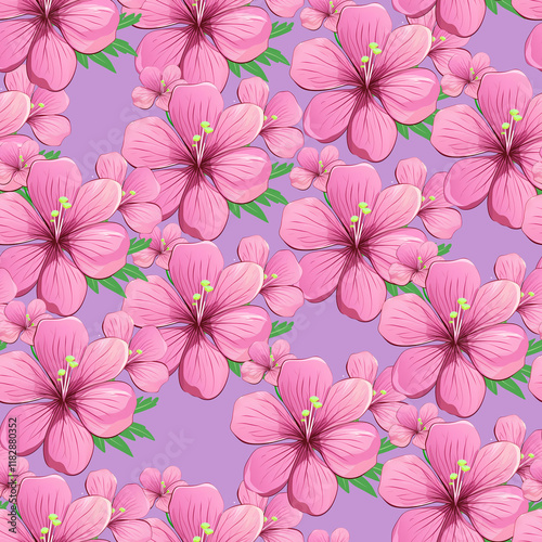 watercolor seamless pattern with vintage flowers. beautiful botanical print with colorful flowers. decorative any. bright spring or summer background. design. decor. textile