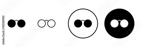 Glasses icon vector. Glasses sign and symbol