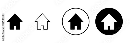 House icon vector. Home sign and symbol