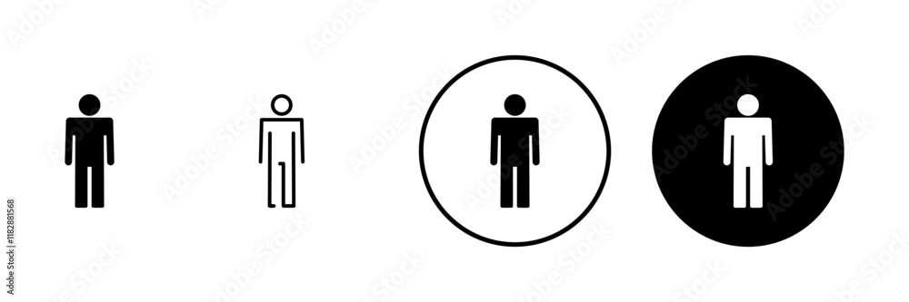 Man icon vector. male sign and symbol. human symbol Man icon vector. male sign and symbol. human symbol