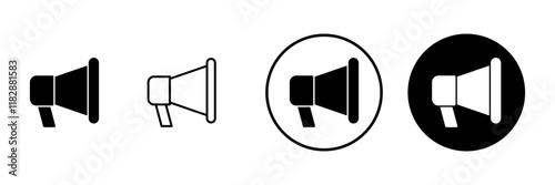 Megaphone icon vector. Loudspeaker sign and symbol