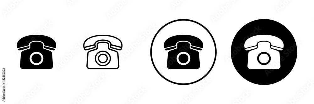 Telephone icon vector. phone sign and symbol Telephone icon vector. phone sign and symbol
