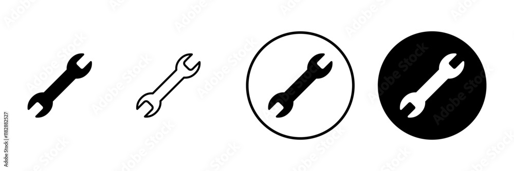 Wrench icon vector. repair icon. tools sign and symbol Wrench icon vector. repair icon. tools sign and symbol