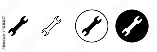 Wrench icon vector. repair icon. tools sign and symbol