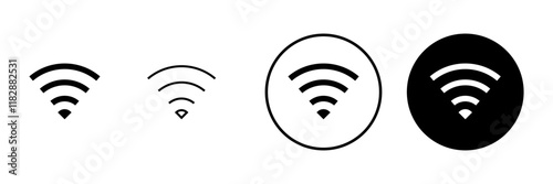 Wifi icon vector. signal sign and symbol. Wireless  icon