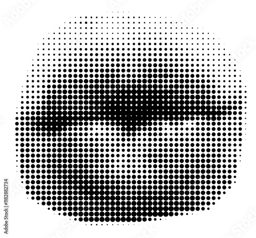 Halftone Kissing Lips