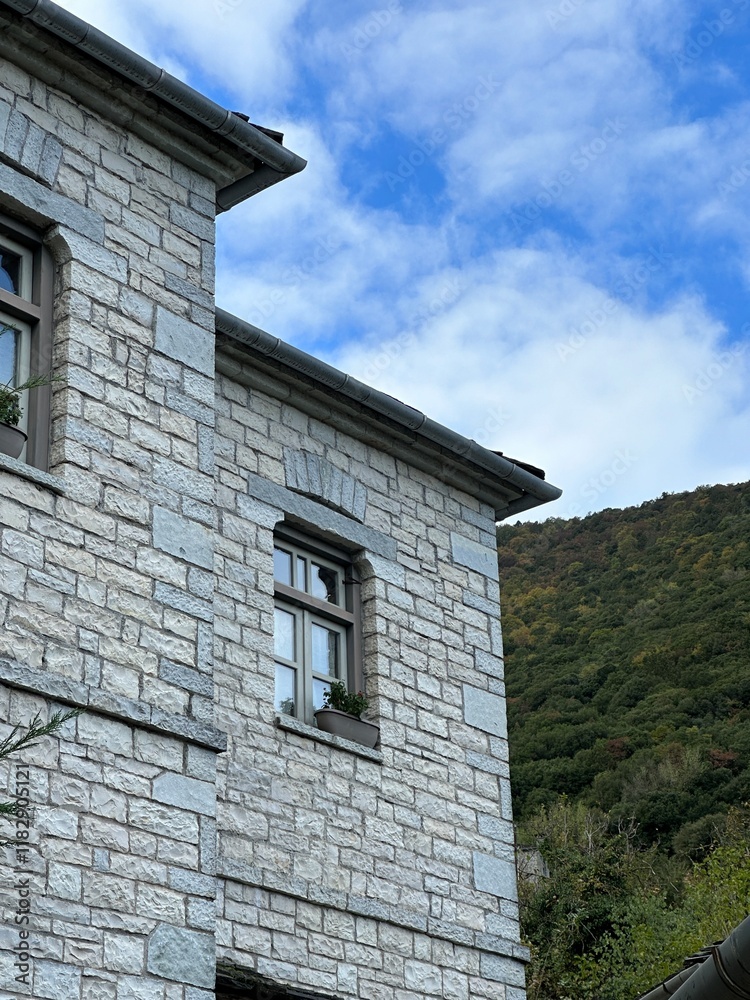 Traditional Greek village house in Zagori Traditional Greek village house in Zagori