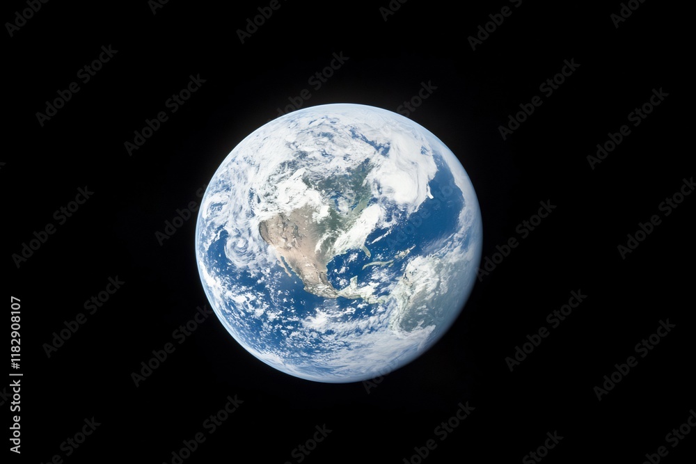 Earth from Space A Serene View of Our Planet Against the Vastness of the Cosmos Earth from Space A Serene View of Our Planet Against the Vastness of the Cosmos