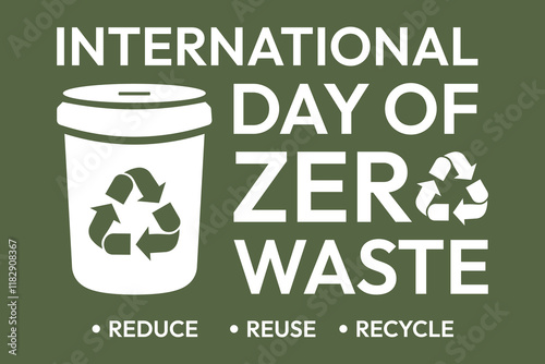 International day of recycling waste recycling and zero waste concept.