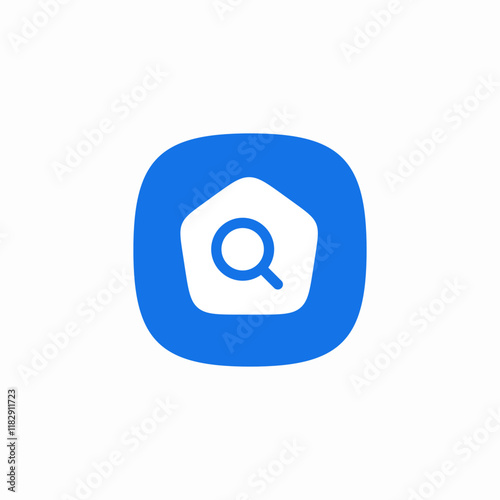 house search real estate icon sign vector