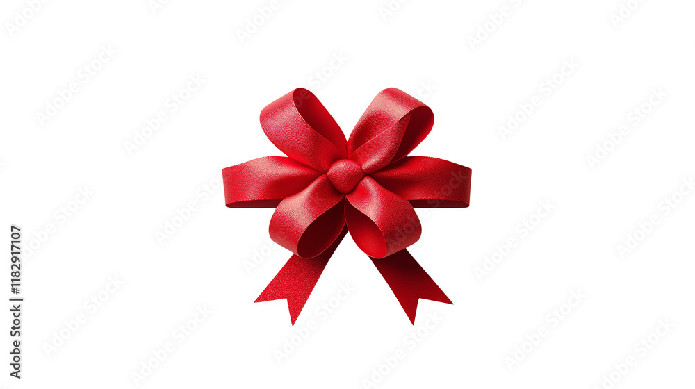 Elegant Red Ribbon Bow for Gift Wrapping, Festive Decoration, and Holiday Design transparency background Elegant Red Ribbon Bow for Gift Wrapping, Festive Decoration, and Holiday Design transparency background