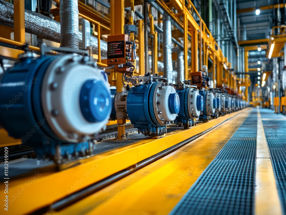 Industrial setting with machinery and equipment for preventive maintenance Industrial setting with machinery and equipment for preventive maintenance