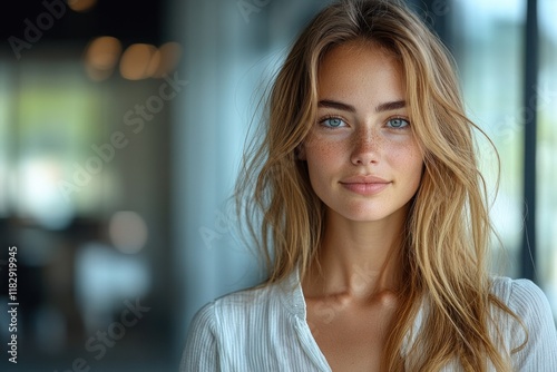 Wallpaper Mural Confident Middle-Aged Latin Businesswoman in Modern Office Portrait with Arms Crossed Torontodigital.ca