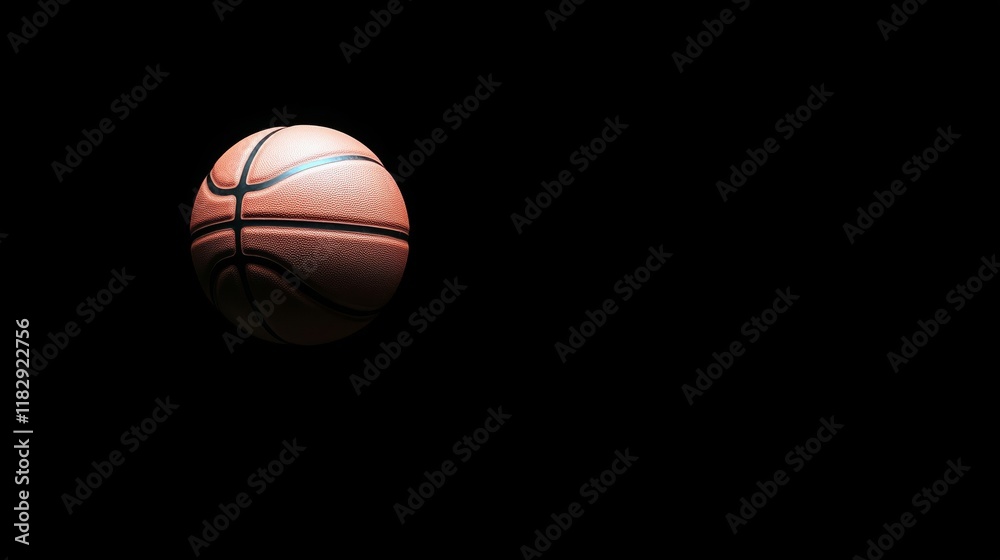 Dynamic Close Up of a Basketball in Flight Dynamic Close Up of a Basketball in Flight
