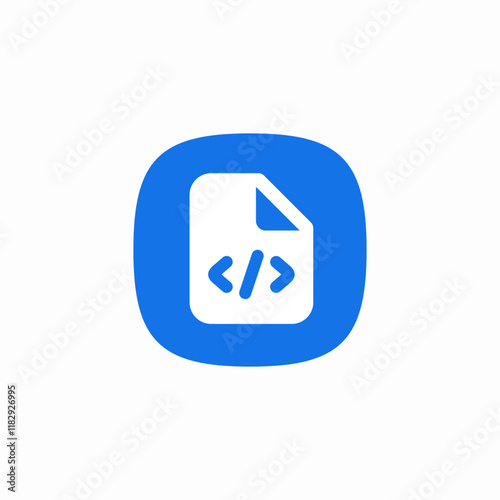 file code programming icon sign vector