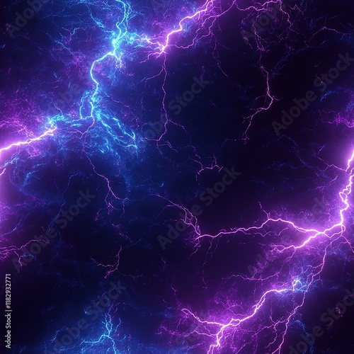 Wallpaper Mural Purple Blue Lightning Plasma Seamless Pattern Texture Torontodigital.ca