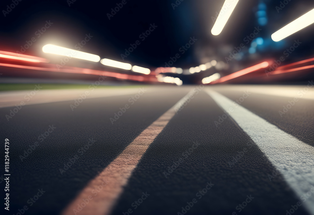 Photo & Art Print start horizontal racetrack night line format formula ...