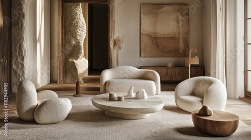Serene Minimalist Living Room Interior Design
