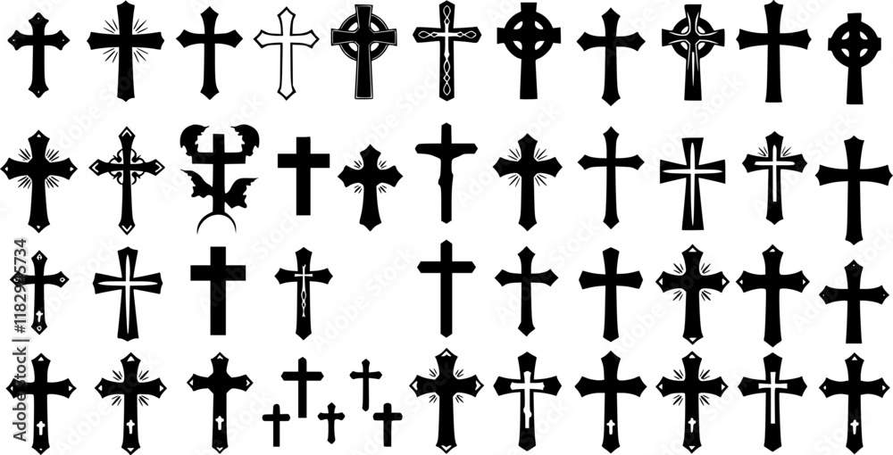 vector set Religious CROSS BUNDLE, Jesus Cross, Old Rugged Cross , Christian ,Cross , Religious , Cross ClipArt, Crosses, Catholic Cross, Silhouette Cross, Faith Cross vector set Religious CROSS BUNDLE, Jesus Cross, Old Rugged Cross , Christian ,Cross , Religious , Cross ClipArt, Crosses, Catholic Cross, Silhouette Cross, Faith Cross