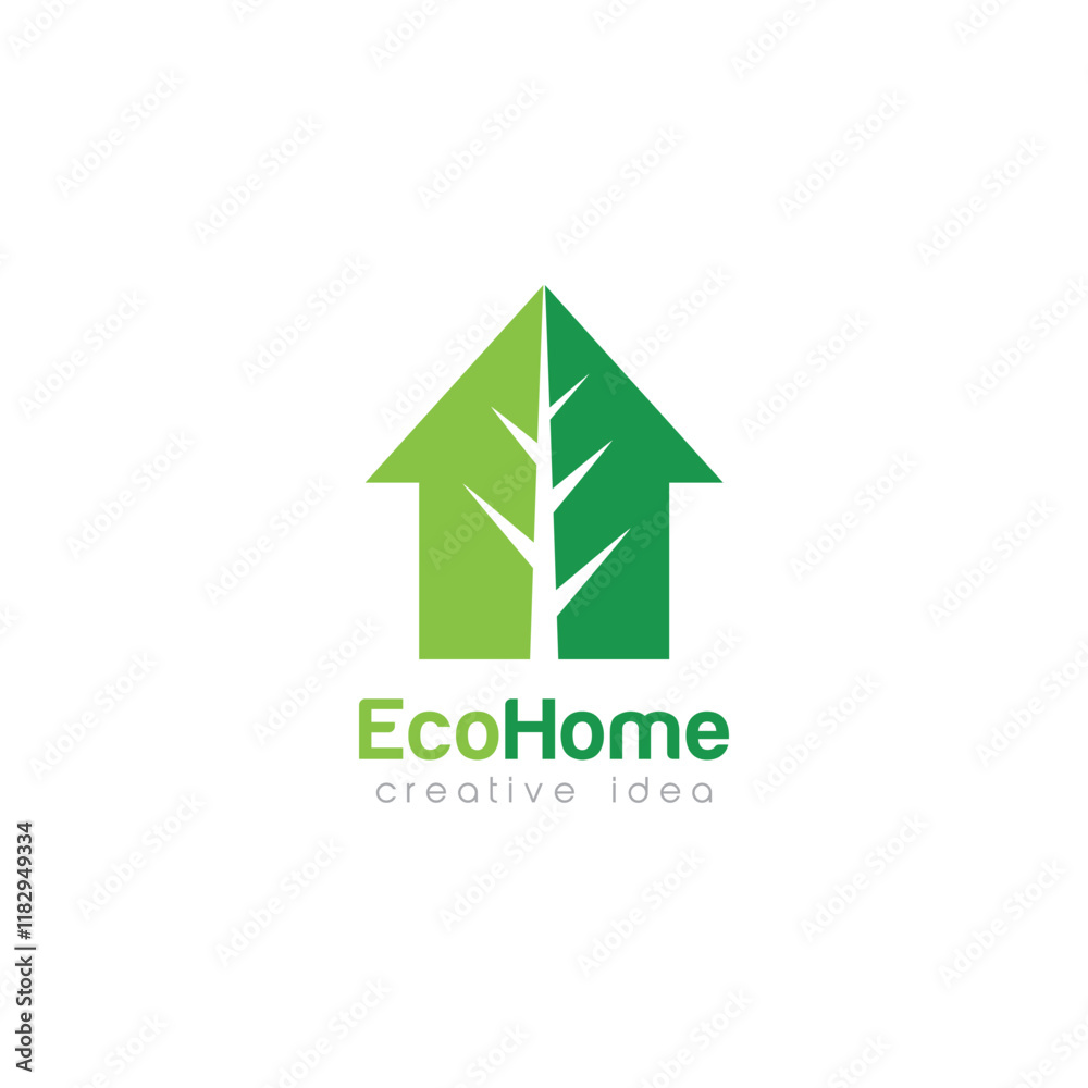Creative Green House Concept Logo Design Template Creative Green House Concept Logo Design Template