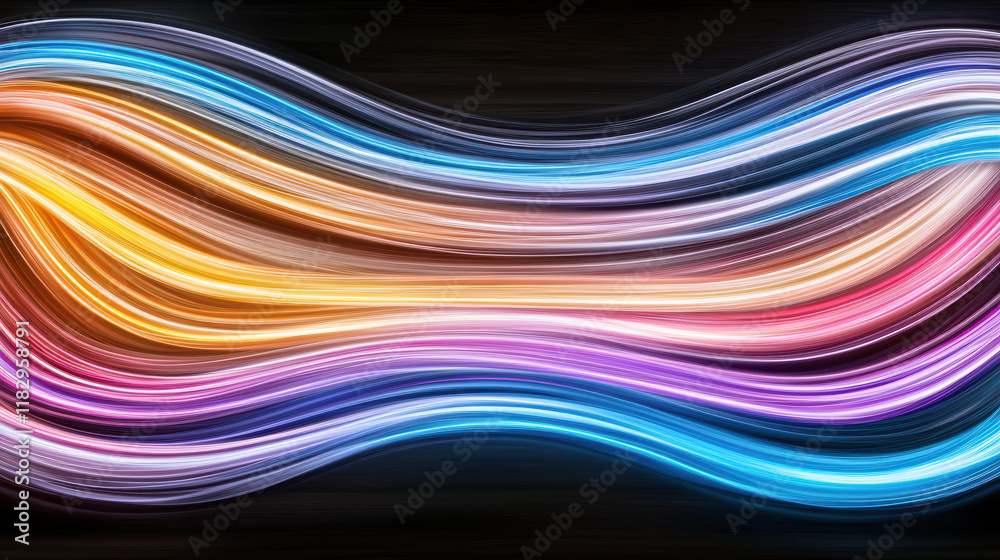 Colorful abstract lines representing flow of energy and movement Colorful abstract lines representing flow of energy and movement