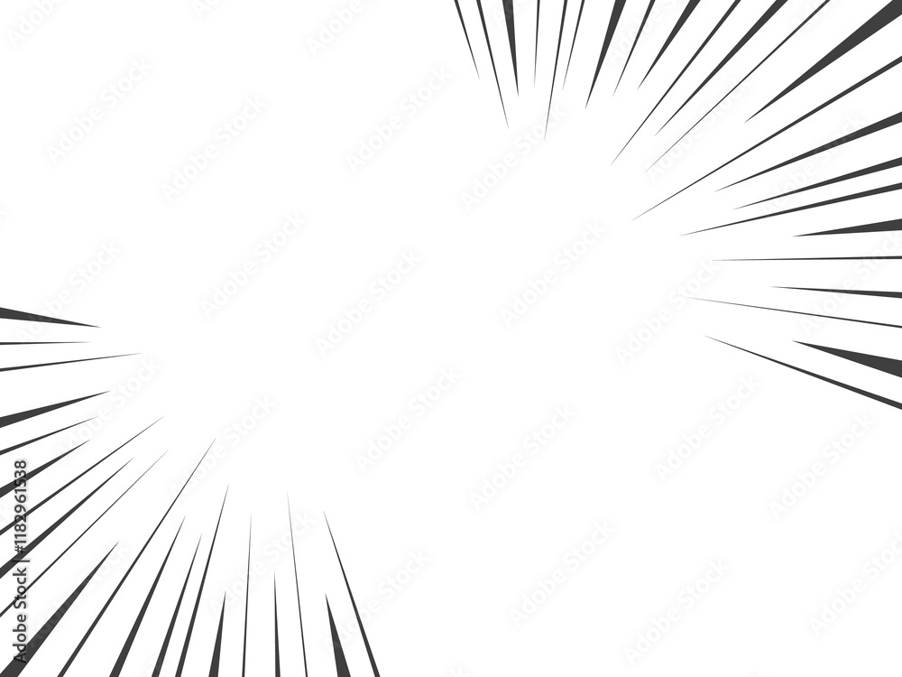 Obraz premium 集中線のイラスト