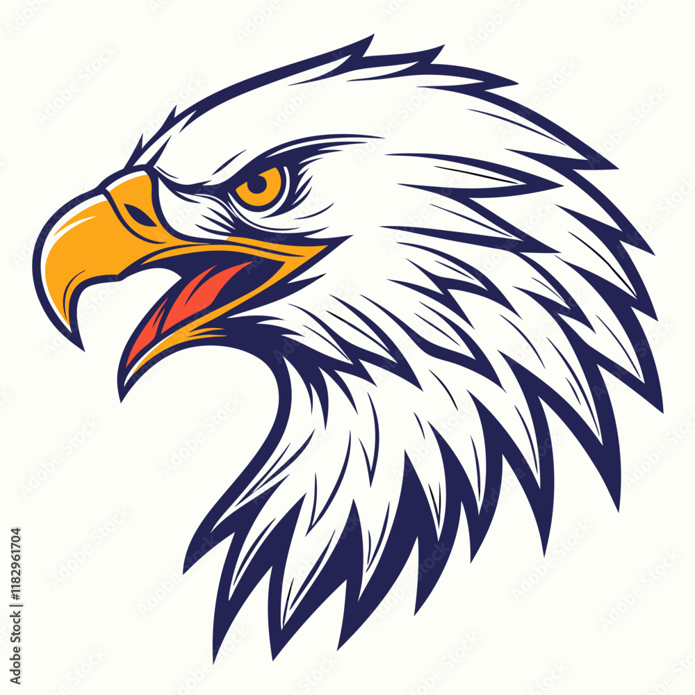 Obraz premium American bald eagle head
