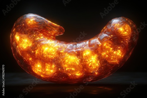 Acid Reflux, Heartburn, and Gastroesophageal Disease with Inflammation of Esophagus and Stomach Anatomy