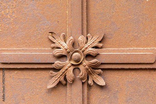 Armenia, Lori Province. Sanahin Monastery. Rusted decorative piece. photo