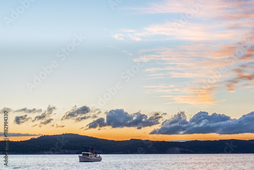 Canada, British Columbia. Salt Spring Island, Gulf Island sunrise photo