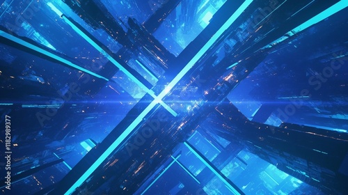 サイバネティックな幾何学模様のトランジション2