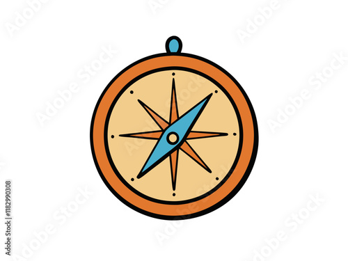 Classic Compass Navigation Tool Direction, Guidance, Exploration, Travel, Adventure