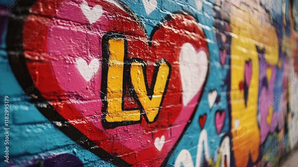 Obraz premium Graffiti love