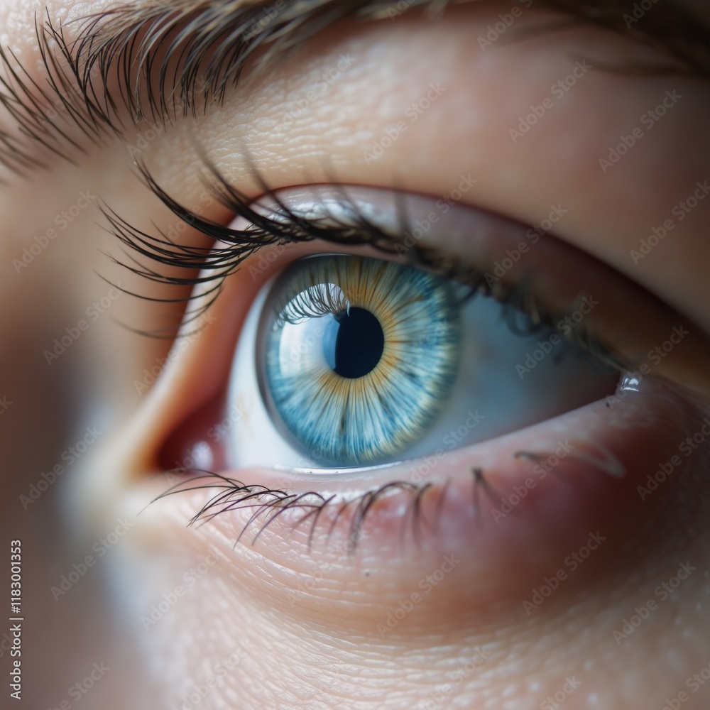 Fototapeta premium Holographic Iris Recognition for Biometric Security