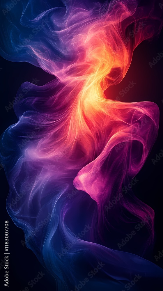 Digital technology red and blue flowing lines poster background Digital technology red and blue flowing lines poster background