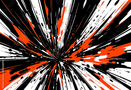 白と赤と黒のデザイン,AI画像,Generative AI