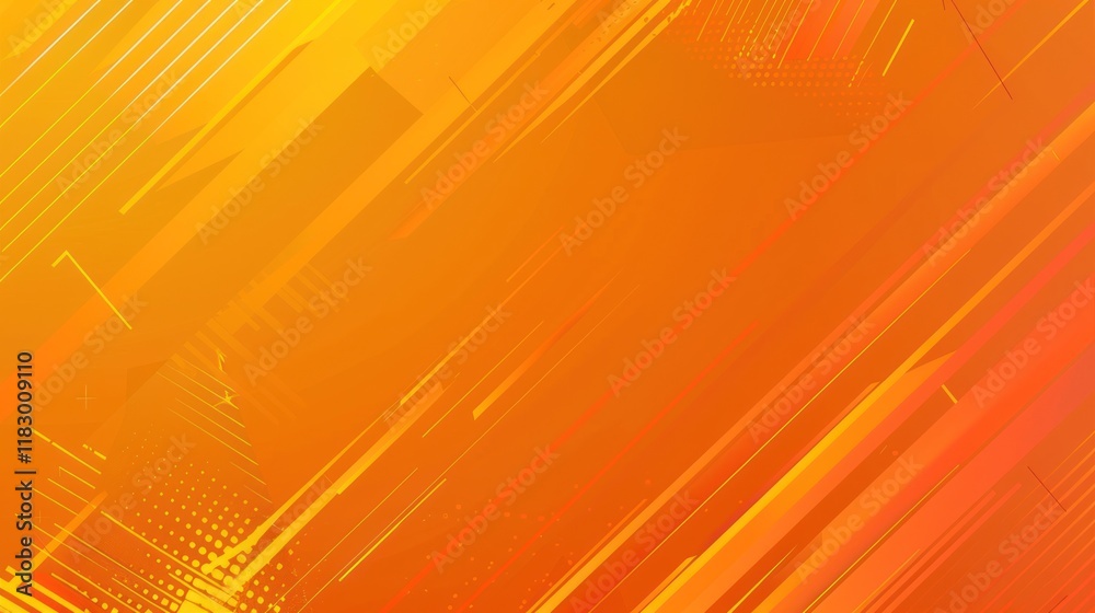 Obraz premium Abstract Orange and Yellow Lines Background
