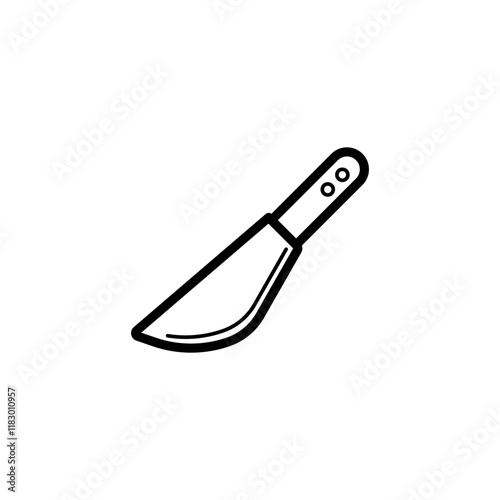 Cuchillo de cocina icono linea