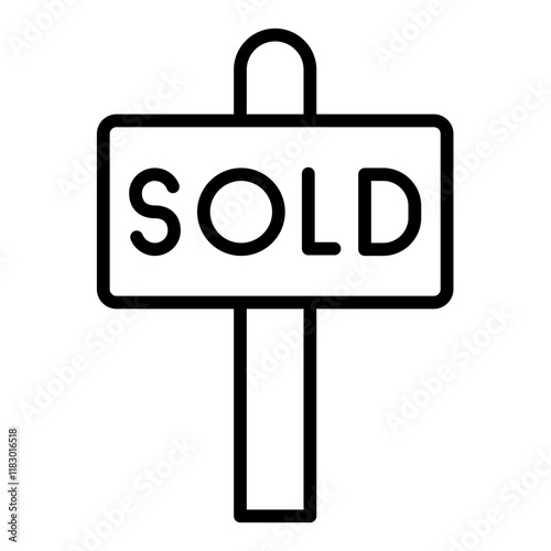 Sold Sign icon