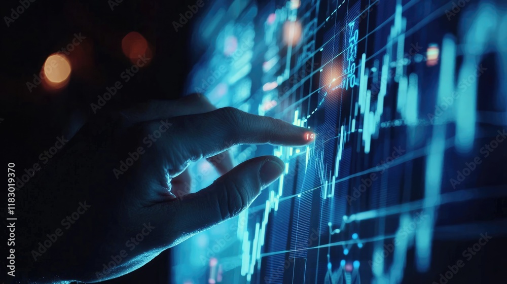 Close-up shot of an analytical working with the latest financial results Financial accounting sales forecast graphs analysis with hand writing , digital effect abstract for background Close-up shot of an analytical working with the latest financial results Financial accounting sales forecast graphs analysis with hand writing , digital effect abstract for background